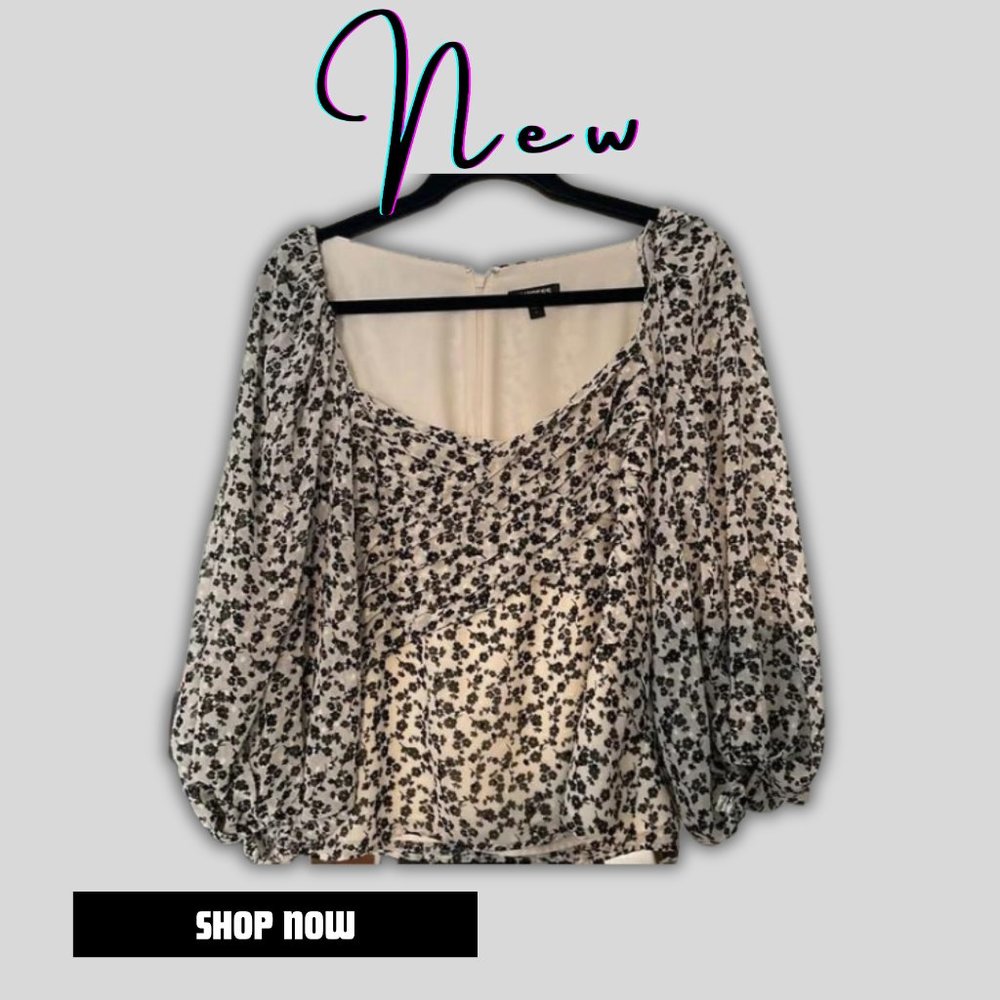 Express Balloon Sleeve Top